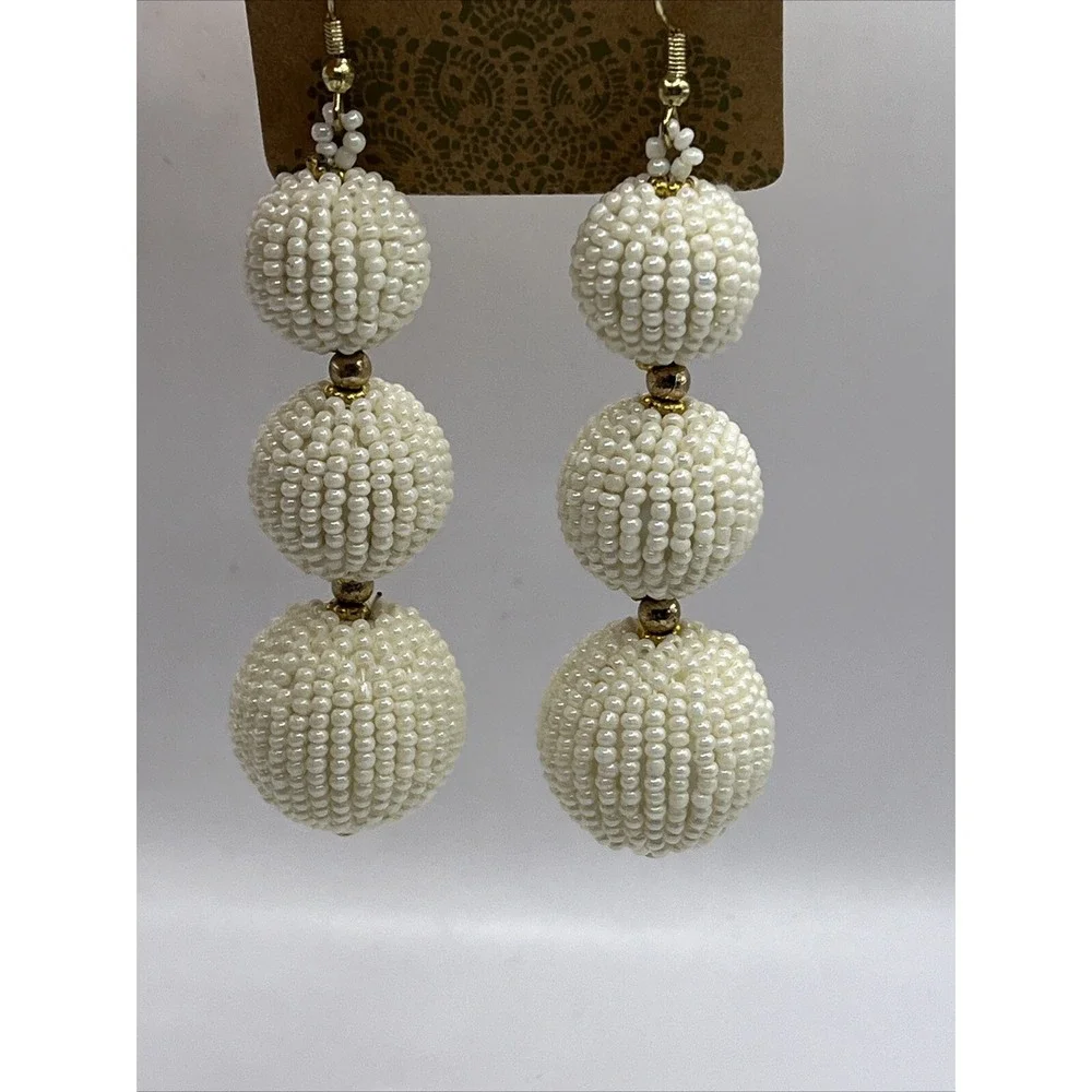 Treasure Beaded‎ Dangle Earrings 3.5